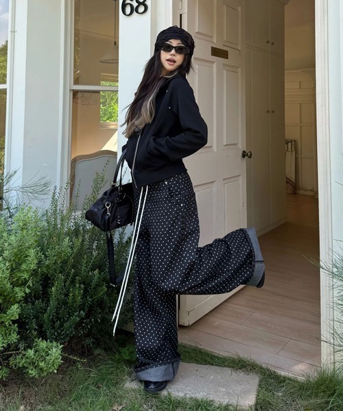 Ressaca(レサーカ)の「ドット柄ワイドデニムパンツ(デニムパンツ・レディース・ブラック・L/M)」の20枚目の写真