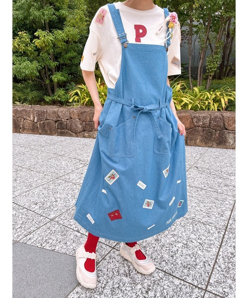 PINK HOUSE（ピンクハウス）の「デニムジャンパースカート（ジャンパー