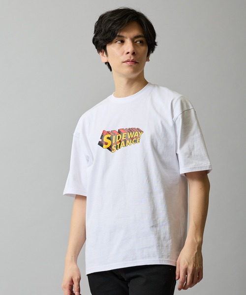 improves(インプローブス)の「【SIDEWAY STANCE】オリジナル グラフィック プリント 半袖Tシャツ(Tシャツ/カットソー・メンズ・ブルー系/カーキ系2/グレー/ホワイト系/ブラック系/ホワイト系2/ホワイト系1/ライトグレー系1/ブラック系2/ホワイト/ブラック/ブラック系1/ブラック系3/ブルー系3/ブラック系4/ホワイト系4/ライトグレー系4/ホワイト系3・SMALL/X-LARGE/LARGE/MEDIUM)」の5枚目の写真
