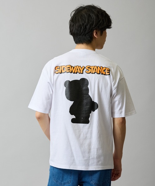 improves(インプローブス)の「【SIDEWAY STANCE】オリジナル グラフィック プリント 半袖Tシャツ(Tシャツ/カットソー・メンズ・ブルー系/カーキ系2/グレー/ホワイト系/ブラック系/ホワイト系2/ホワイト系1/ライトグレー系1/ブラック系2/ホワイト/ブラック/ブラック系1/ブラック系3/ブルー系3/ブラック系4/ホワイト系4/ライトグレー系4/ホワイト系3・SMALL/X-LARGE/LARGE/MEDIUM)」の1枚目の写真