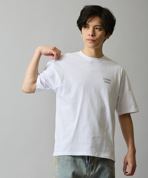 improves(インプローブス)の「【SIDEWAY STANCE】オリジナル グラフィック プリント 半袖Tシャツ(Tシャツ/カットソー・メンズ・ブルー系/カーキ系2/グレー/ホワイト系/ブラック系/ホワイト系2/ホワイト系1/ライトグレー系1/ブラック系2/ホワイト/ブラック/ブラック系1/ブラック系3/ブルー系3/ブラック系4/ホワイト系4/ライトグレー系4/ホワイト系3・SMALL/X-LARGE/LARGE/MEDIUM)」の22枚目の写真