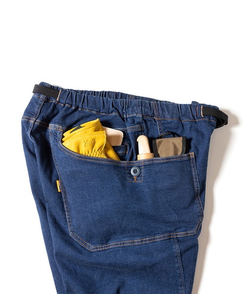 GRIP SWANY（グリップスワニー）の「【GSP-59V2】 JOG 3D WIDE CAMP PANTS 2.0（デニムパンツ・メンズ・インディゴブルー/ライトインディゴブルー・S/M/L/XL）」の8枚目の写真