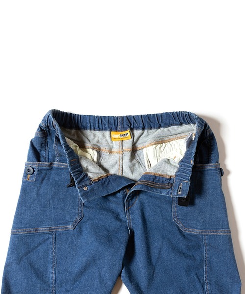 GRIP SWANY（グリップスワニー）の「【GSP-59V2】 JOG 3D WIDE CAMP PANTS 2.0（デニムパンツ・メンズ・インディゴブルー/ライトインディゴブルー・S/M/L/XL）」の12枚目の写真