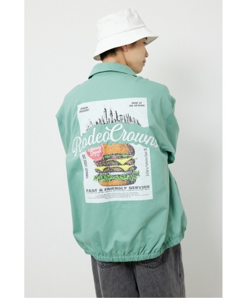 RODEO CROWNS WIDE BOWL（ロデオクラウンズワイドボウル）の「CRACKコーチジャケット（その他アウター・レディース・ブラック/ターコイズブルー/ベージュ・MEDIUM/LARGE）」の3枚目の写真