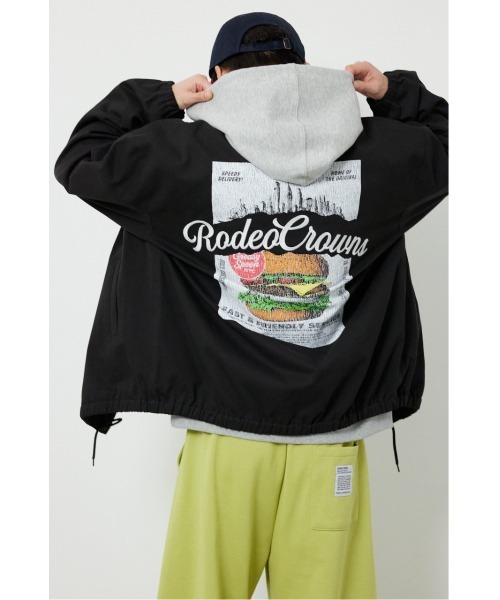 RODEO CROWNS WIDE BOWL（ロデオクラウンズワイドボウル）の「CRACKコーチジャケット（その他アウター・レディース・ブラック/ターコイズブルー/ベージュ・MEDIUM/LARGE）」の4枚目の写真