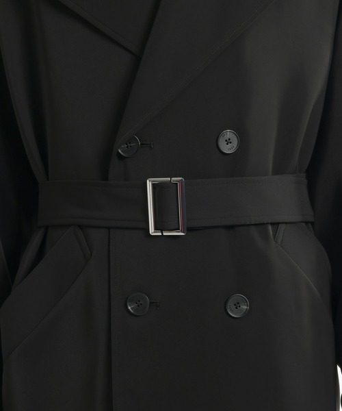 HARE(ハレ)の「TOROMIオーバーコート(HARE)(トレンチコート・メンズ・ブラック/グリーン・FREE)」の21枚目の写真