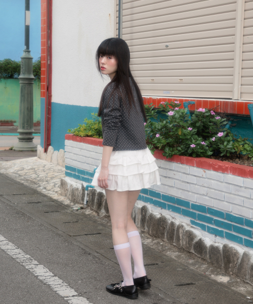 ROSEFRANTZ（ロゼフランツ）の「Rose Cancan Mini Skirt [White]（スカート・レディース・ホワイト・OS）」の4枚目の写真