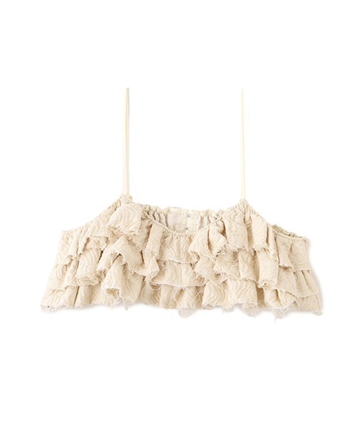 ETRE TOKYO（エトレトウキョウ）の「ジャガードオーバーキャミソール（キャミソール・レディース・オフホワイト/ブラック・FREE）」の19枚目の写真