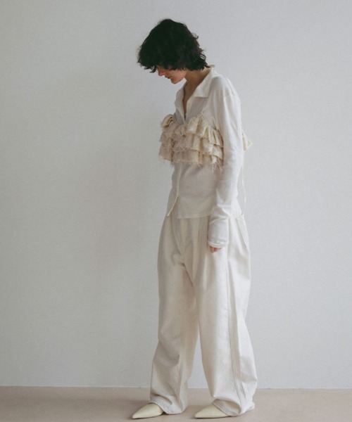 ETRE TOKYO（エトレトウキョウ）の「ジャガードオーバーキャミソール（キャミソール・レディース・オフホワイト/ブラック・FREE）」の14枚目の写真