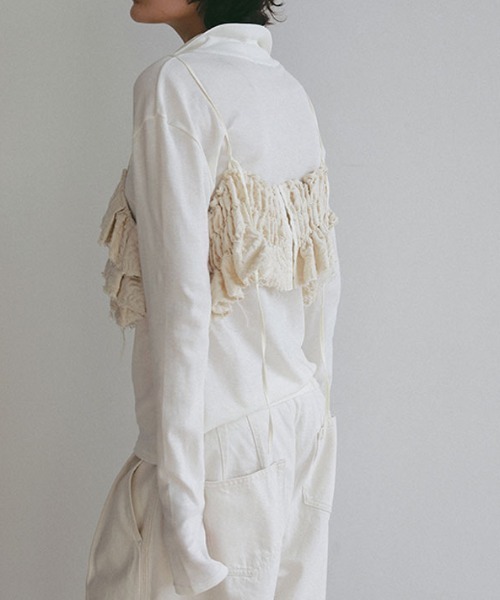 ETRE TOKYO（エトレトウキョウ）の「ジャガードオーバーキャミソール（キャミソール・レディース・オフホワイト/ブラック・FREE）」の15枚目の写真