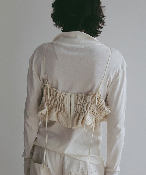 ETRE TOKYO（エトレトウキョウ）の「ジャガードオーバーキャミソール（キャミソール・レディース・オフホワイト/ブラック・FREE）」の16枚目の写真