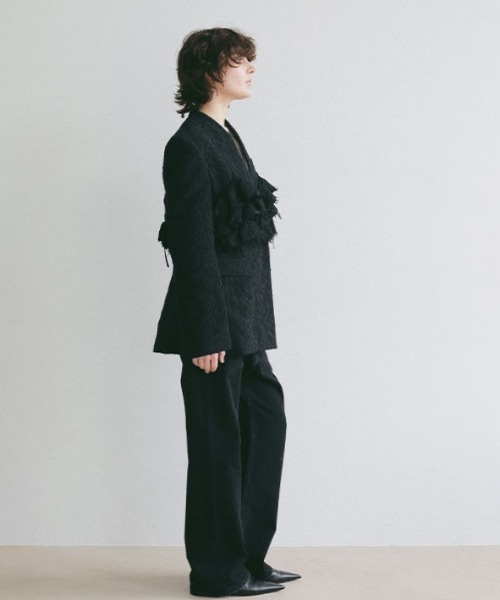 ETRE TOKYO（エトレトウキョウ）の「ジャガードオーバーキャミソール（キャミソール・レディース・オフホワイト/ブラック・FREE）」の5枚目の写真