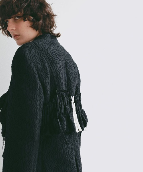 ETRE TOKYO（エトレトウキョウ）の「ジャガードオーバーキャミソール（キャミソール・レディース・オフホワイト/ブラック・FREE）」の10枚目の写真