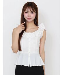 EATME | フリルネックペプラムTOP(シャツ/ブラウス)