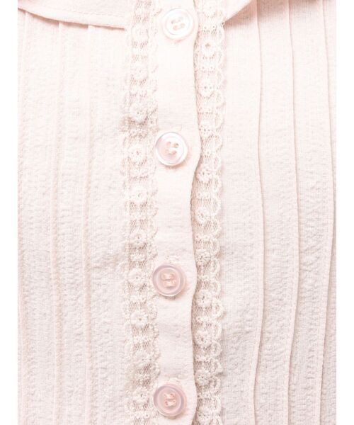 EATME(イートミー)の「フリルネックペプラムTOP(シャツ/ブラウス・レディース・ブルー/オフホワイト/ピンク・FREE)」の19枚目の写真