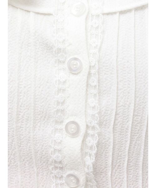 EATME(イートミー)の「フリルネックペプラムTOP(シャツ/ブラウス・レディース・ブルー/オフホワイト/ピンク・FREE)」の21枚目の写真