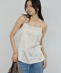 GALLARDAGALANTE | サテンレースキャミ(シャツ/ブラウス)