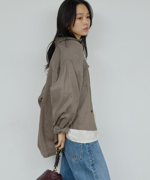 GALLARDAGALANTE（ガリャルダガランテ）の「サテンレースキャミ（シャツ/ブラウス・レディース・オフホワイト/ブラック・FREE）」の6枚目の写真