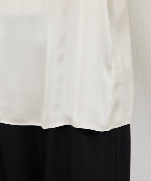 GALLARDAGALANTE（ガリャルダガランテ）の「サテンレースキャミ（シャツ/ブラウス・レディース・オフホワイト/ブラック・FREE）」の16枚目の写真