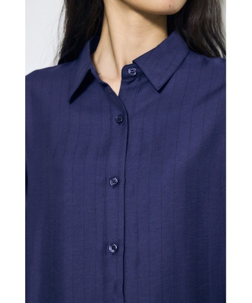 AZUL by moussy(アズールバイマウジー)の「スリーブボタンストライプシャツ(シャツ/ブラウス・レディース・ブルー系その他3/ベージュ系その他/ブルー系その他・SMALL/MEDIUM)」の20枚目の写真