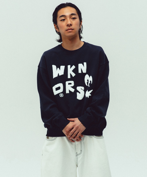 WKNDRS（ウィーキャンドース）の「EYES SWEATSHIRT (NAVY)（スウェット・レディース・その他・MEDIUM/LARGE/X-LARGE）」の7枚目の写真