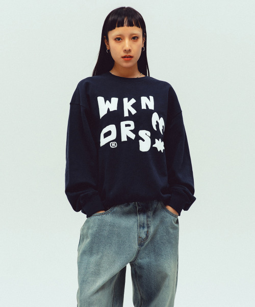 WKNDRS（ウィーキャンドース）の「EYES SWEATSHIRT (NAVY)（スウェット・レディース・その他・MEDIUM/LARGE/X-LARGE）」の8枚目の写真
