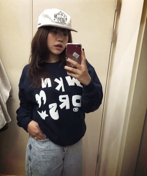 WKNDRS(ウィーキャンドース)の「EYES SWEATSHIRT (NAVY)(スウェット・レディース・その他・MEDIUM/LARGE/X-LARGE)」の9枚目の写真