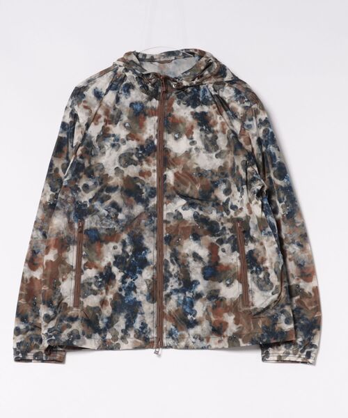ARMANI EXCHANGE(アルマーニエクスチェンジ)の「【ARMANI EXCHANGE】 MIX柄PRINT オールオーバープリント フーデッドブルゾン(ブルゾン・メンズ・ブラウン系・2/1)」の1枚目の写真