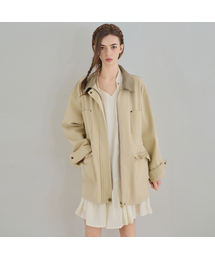 Cotton washed work jacket - Light beige