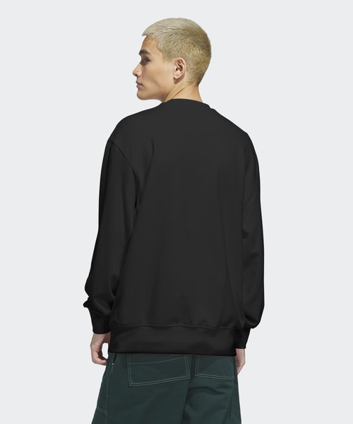 adidas(アディダス)の「スケートボーディング×マーク・ゴンザレス クルーネック セーター / アディダスオリジナルス adidas Originals(スウェット・メンズ・ブラック・LARGE/MEDIUM/SMALL/3XL/X-SMALL/XX-LARGE/X-LARGE)」の4枚目の写真