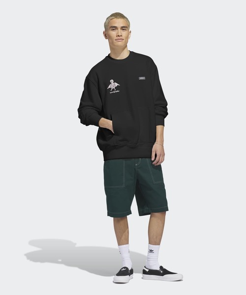 adidas(アディダス)の「スケートボーディング×マーク・ゴンザレス クルーネック セーター / アディダスオリジナルス adidas Originals(スウェット・メンズ・ブラック・LARGE/MEDIUM/SMALL/3XL/X-SMALL/XX-LARGE/X-LARGE)」の7枚目の写真