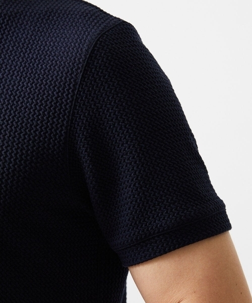 MICHEL KLEIN HOMME (ミッシェルクランオム)の「キーネックウェーブ半袖カットソー(Tシャツ/カットソー・メンズ・ベージュ/ネイビー・MEDIUM/LARGE/X-LARGE)」の6枚目の写真