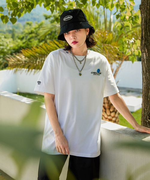 CORALIAN（コラリアン）の「ランオフブルーローズメッシュ綿半袖Tシャツホワイト（Tシャツ/カットソー・メンズ・その他・L/XL/2XL/XS/S/M）」の4枚目の写真