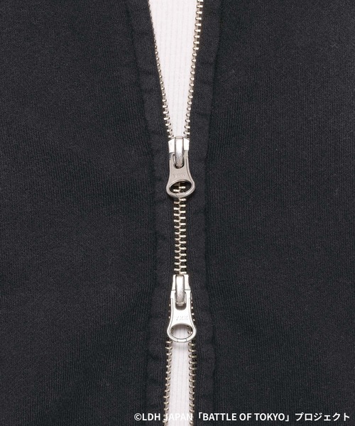 RAGEBLUE（レイジブルー）の「【BATTLE OF TOKYO】ROWDY SHOGUN / コラボ刺繍ジップパーカー（パーカー・レディース・ブラック・FREE）」の11枚目の写真