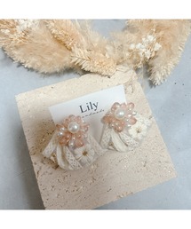 【Lily accessory】インド刺繡ピアス(MA)