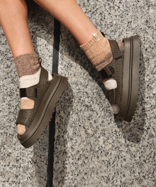 UGG アグサンダル グレー 24cm UGG｜アグのサンダル（グレー/灰色系）通販 - ZOZOTOWN