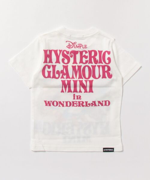 HYSTERIC MINI(ヒステリックミニ)の「HYSTERIC MINI IN WONDERLAND 半袖Tシャツ(Tシャツ/カットソー・キッズ・ホワイト/ピンク/ブラック・90)」の4枚目の写真
