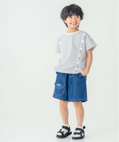 DILASH(ディラッシュ)の「【綿100%・着回し力◎】ライトオンスデニム ハーフパンツ(デニムパンツ・キッズ・ブルー/ネイビー・80/90/120/110/140/100/130)」の9枚目の写真