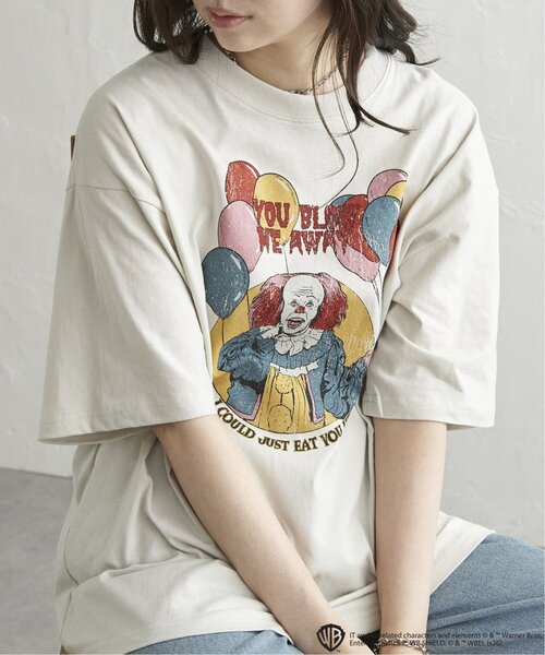VENCEEXCHANGE(ヴァンスエクスチェンジ)の「USED風 IT イットプリントTシャツ 2(Tシャツ/カットソー・メンズ・ダークグレー/ブラック/オフホワイト/ホワイト・M/LL/L)」の1枚目の写真