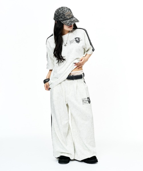 sedacle(セダクル)の「ダートユニフォームライクTEE(Tシャツ/カットソー・レディース・ブラック/ライトピンク/オフホワイト/チャコールグレー・X-SMALL/SMALL/MEDIUM/LARGE)」の22枚目の写真