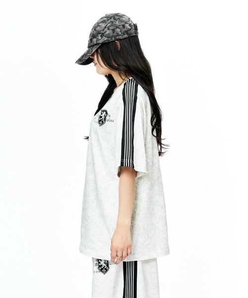 sedacle(セダクル)の「ダートユニフォームライクTEE(Tシャツ/カットソー・レディース・ブラック/ライトピンク/オフホワイト/チャコールグレー・X-SMALL/SMALL/MEDIUM/LARGE)」の15枚目の写真