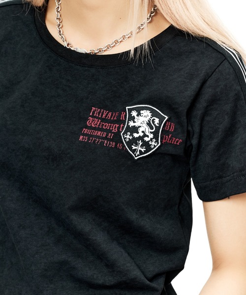 sedacle(セダクル)の「ダートユニフォームライクTEE(Tシャツ/カットソー・レディース・ブラック/ライトピンク/オフホワイト/チャコールグレー・X-SMALL/SMALL/MEDIUM/LARGE)」の11枚目の写真