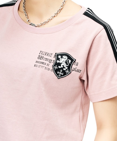 sedacle(セダクル)の「ダートユニフォームライクTEE(Tシャツ/カットソー・レディース・ブラック/ライトピンク/オフホワイト/チャコールグレー・X-SMALL/SMALL/MEDIUM/LARGE)」の13枚目の写真