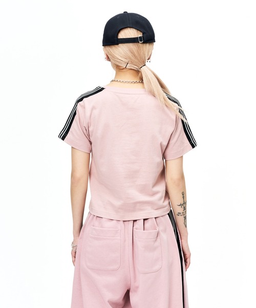 sedacle(セダクル)の「ダートユニフォームライクTEE(Tシャツ/カットソー・レディース・ブラック/ライトピンク/オフホワイト/チャコールグレー・X-SMALL/SMALL/MEDIUM/LARGE)」の9枚目の写真