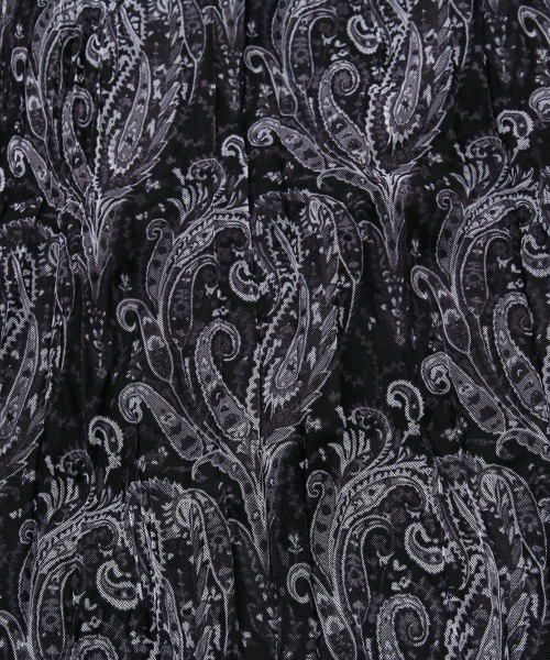 Rejoule(リジュール)の「ペイズリープリント クリンクルプリーツロングスカート(スカート・レディース・ブラック/ブラウン・FREE)」の7枚目の写真