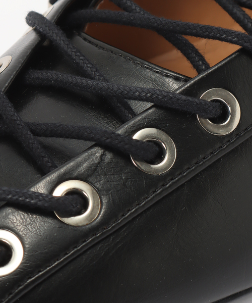 GANNI(ガニー)の「GANNI / ガニー Eyelets Lace Up Ballerina Crinkle(バレエシューズ・レディース・ブラック・37/36)」の9枚目の写真