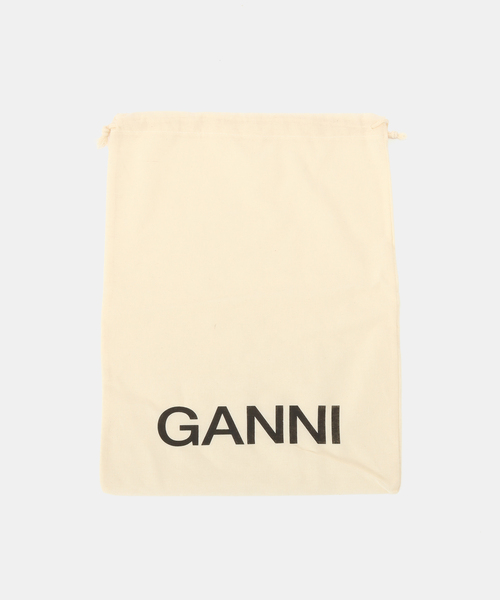 GANNI(ガニー)の「GANNI / ガニー Eyelets Lace Up Ballerina Crinkle(バレエシューズ・レディース・ブラック・37/36)」の10枚目の写真