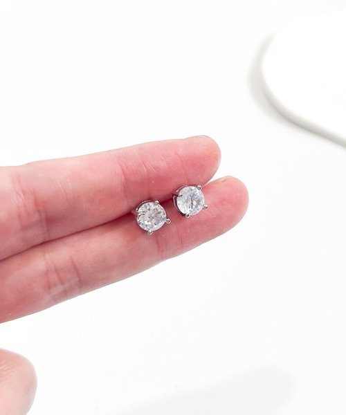 yu-ka(ユーカ)の「YU-KA:ビジュースタッドピアス Jewel stud earrings(ピアス(両耳用)・レディース・シルバー/ゴールド/ピンクゴールド・FREE)」の10枚目の写真