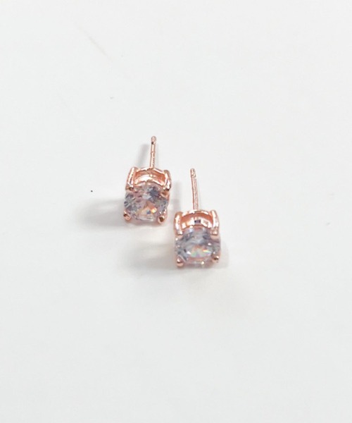 yu-ka(ユーカ)の「YU-KA:ビジュースタッドピアス Jewel stud earrings(ピアス(両耳用)・レディース・シルバー/ゴールド/ピンクゴールド・FREE)」の6枚目の写真