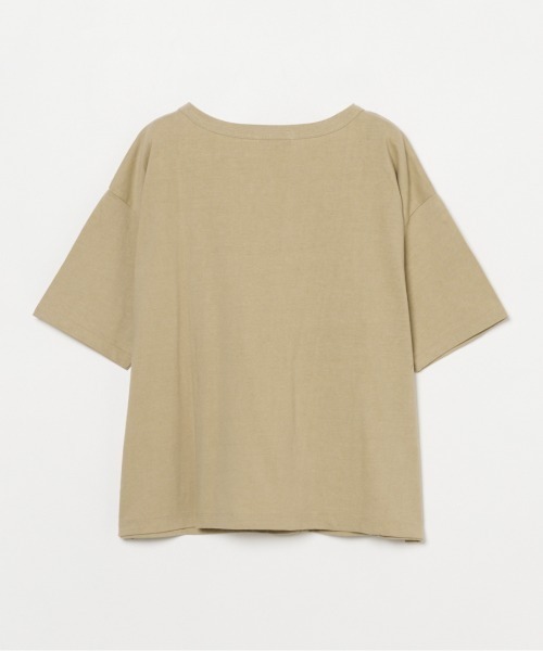 HELIOPOLE(エリオポール)の「FADE TEE(Tシャツ/カットソー・レディース・チャコールグレー/ベージュ/ワインレッド・38)」の5枚目の写真